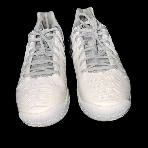 NWT ASICS Gel-Resolution 7 white shoes men’s size 12 - Picture 6 of 12